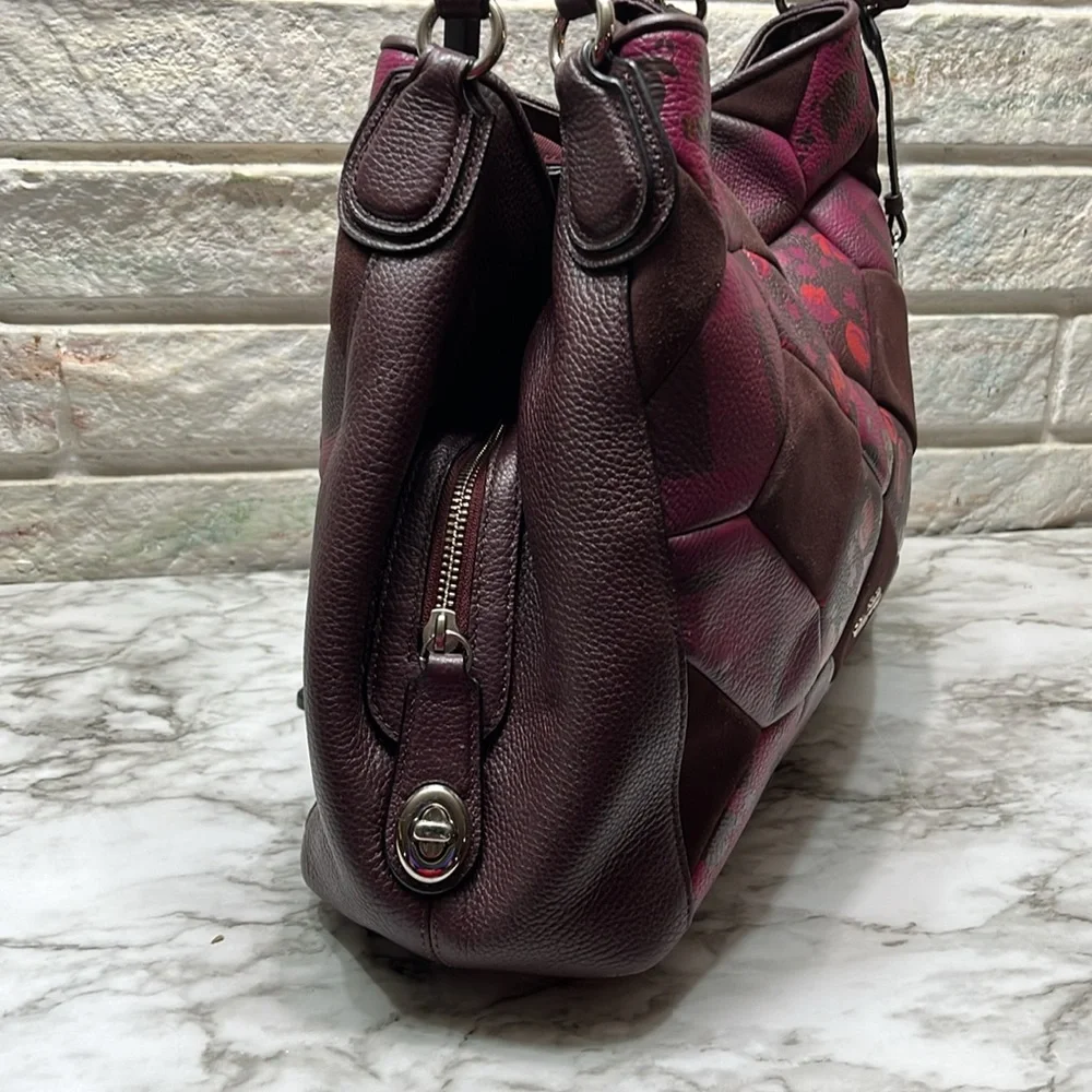 Coach Patchwork Leather Bag Rare - Picture 7 of 16